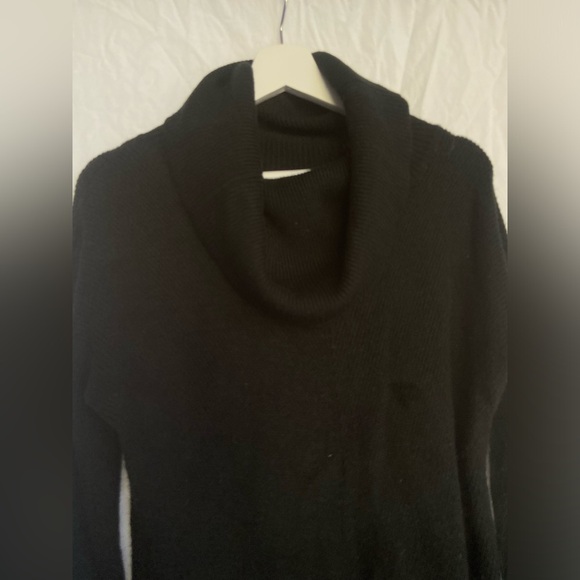Lulus Autumn Daze Black Cowl Neck Long Sleeve Sweater Dress Size Large - Picture 7 of 8